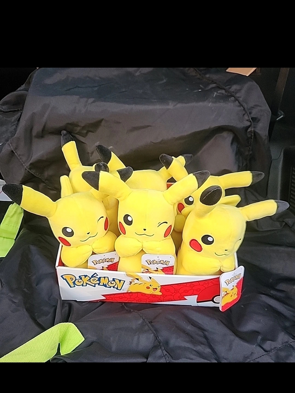 Pokémon- Set Of 6 Winking Pikachu Plush 7" With Box Plushies Stuffed Toy Set